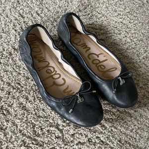 Sam Edelman Black Leather Ballet Flats 7.5